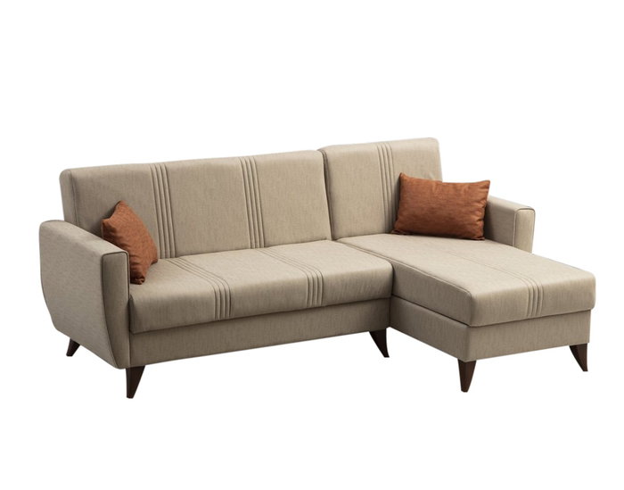 Atelier Del Sofa Zaden Sofá Cama Esquinero Beige
